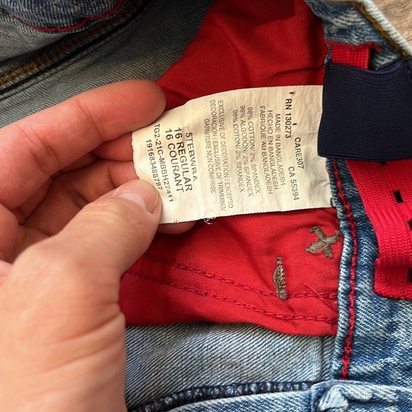 Wrangler Girls Faded Washed Denim Slim Fit Jeans size 16 - Picture 6 of 11